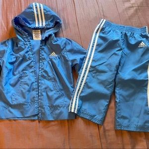 Adidas kid girl 18 months hoodies and pant outfit set